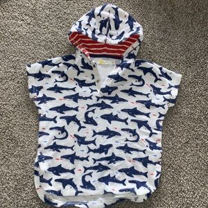 Baby Boden | Terry Shark Coverup, 18-24 months